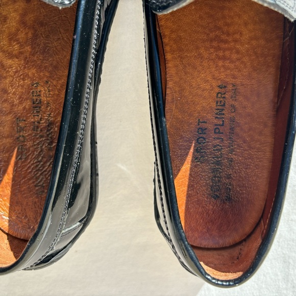 Donald J Pliner Loafers Woman Size 7 Driven I20 Black Patent Leather Flats - Picture 10 of 12